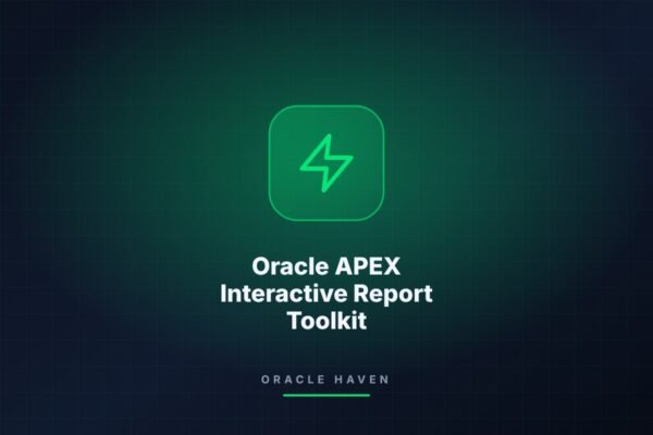 Oracle APEX Interactive Report Toolkit