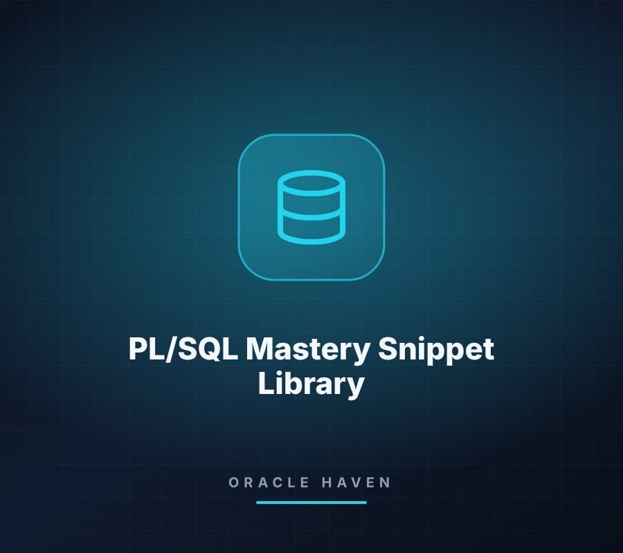 PL/SQL Mastery Snippet Library — 500+ Procedures